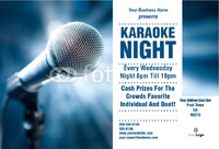 Karaoke 4" x 6" Flyers by Templatecloud 
