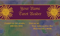 Tarot Card Reader 2" x 3.5" Business Cards by Templatecloud 