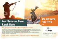 Hunting 4" x 6" Postcards by Templatecloud 