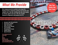 Go Karting 8.5" x 11" Flyers by Templatecloud