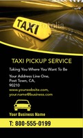 Taxi 2" x 3.5" Business Cards by Templatecloud 