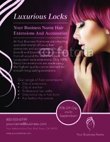 Salon 8.5" x 11" Flyers by Templatecloud 