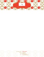 Restaurant 8.5" x 11" Stationery by Templatecloud 