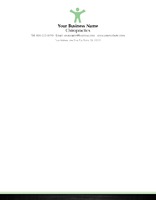 Chiropractic 8.5" x 11" Stationery by Templatecloud 