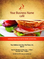 Cafe 18" x 24" Poster Posters by Templatecloud 