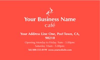Restaurant 2" x 3.5" Business Cards by Templatecloud