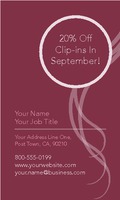 Salon 2" x 3.5" Business Cards by Templatecloud