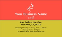 Restaurant 2" x 3.5" Business Cards by Templatecloud 