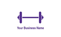 Gym 2" x 3.5" Business Cards by Templatecloud 