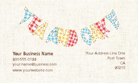 Restaurant 2" x 3.5" Business Cards by Templatecloud