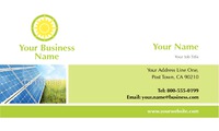 Solar Panels 2" x 3.5" Business Cards by Templatecloud 