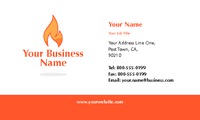 Gas Fitters 2" x 3.5" Business Cards by Templatecloud 