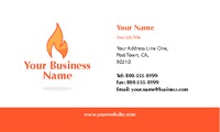 Gas Fitters 2" x 3.5" Business Cards by Templatecloud 