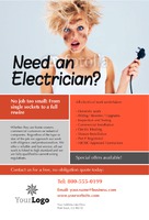Electrical 4" x 6" Flyers by Templatecloud 