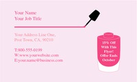 Salon 2" x 3.5" Business Cards by Templatecloud 