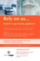 Gas Fitters 5.5" x 8.5" Flyers by Templatecloud 