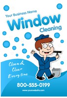 Window Cleaning 4" x 6" Flyers by Templatecloud 