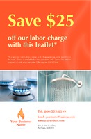 Gas Fitters 5.5" x 8.5" Flyers by Templatecloud