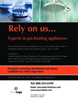 Gas Fitters 8.5" x 11" Flyers by Templatecloud 