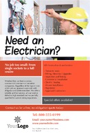 Electrical 5.5" x 8.5" Flyers by Templatecloud 