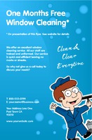 Window Cleaning 5.5" x 8.5" Flyers by Templatecloud