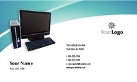 Computer Technicians 2" x 3.5" Business Cards by Templatecloud 