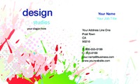 Art & Design 2" x 3.5" Business Cards by Templatecloud 