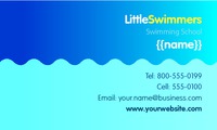 Swimming Lessons 2" x 3.5" Business Cards by Templatecloud