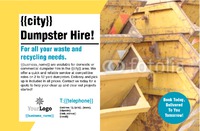 Dumpster Hire 5.5" x 8.5" Flyers by Templatecloud 