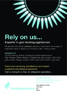 Gas Fitters 4" x 6" Flyers by Templatecloud 