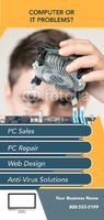 Computer Technicians 4" x 9" Rack Card by Templatecloud 
