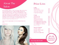 Salon 8.5" x 11" Brochures by Templatecloud