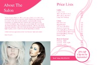 Salon 11" x 17" Brochures by Templatecloud
