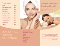 Beauty Salon 8.5" x 11" Brochures by Templatecloud