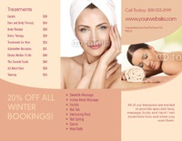 Beauty Salon 8.5" x 11" Brochures by Templatecloud