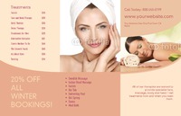 Beauty Salon 11" x 17" Brochures by Templatecloud