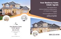 Estate Agents 11" x 17" Brochures by Templatecloud 