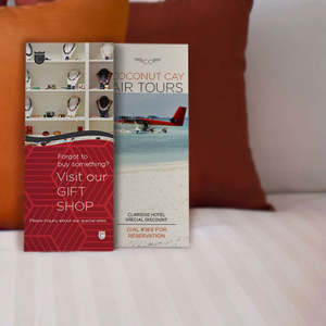 16PT Matt Laminated Rack Cards